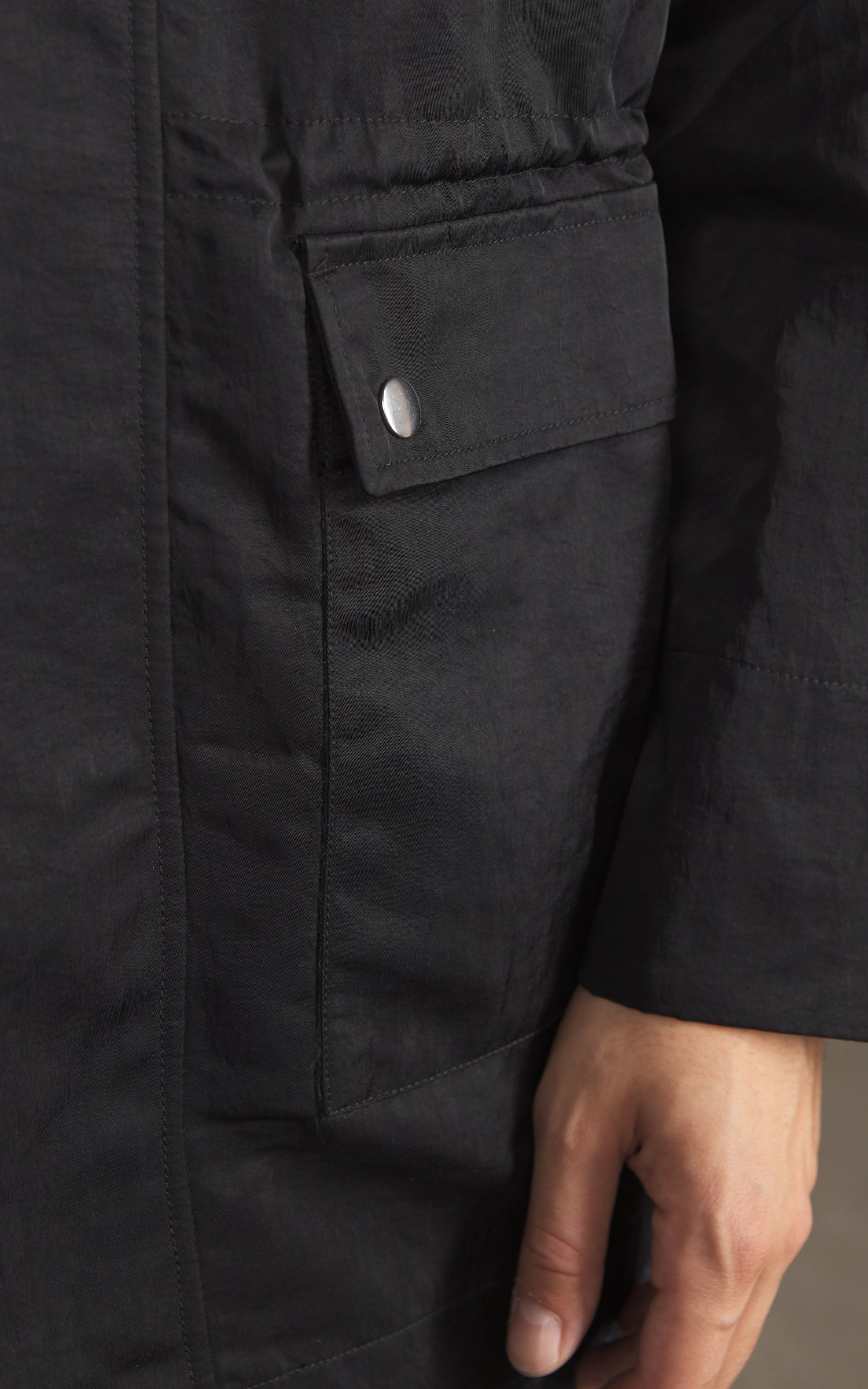 3sixteen Country Jacket Waxed Nylon Black