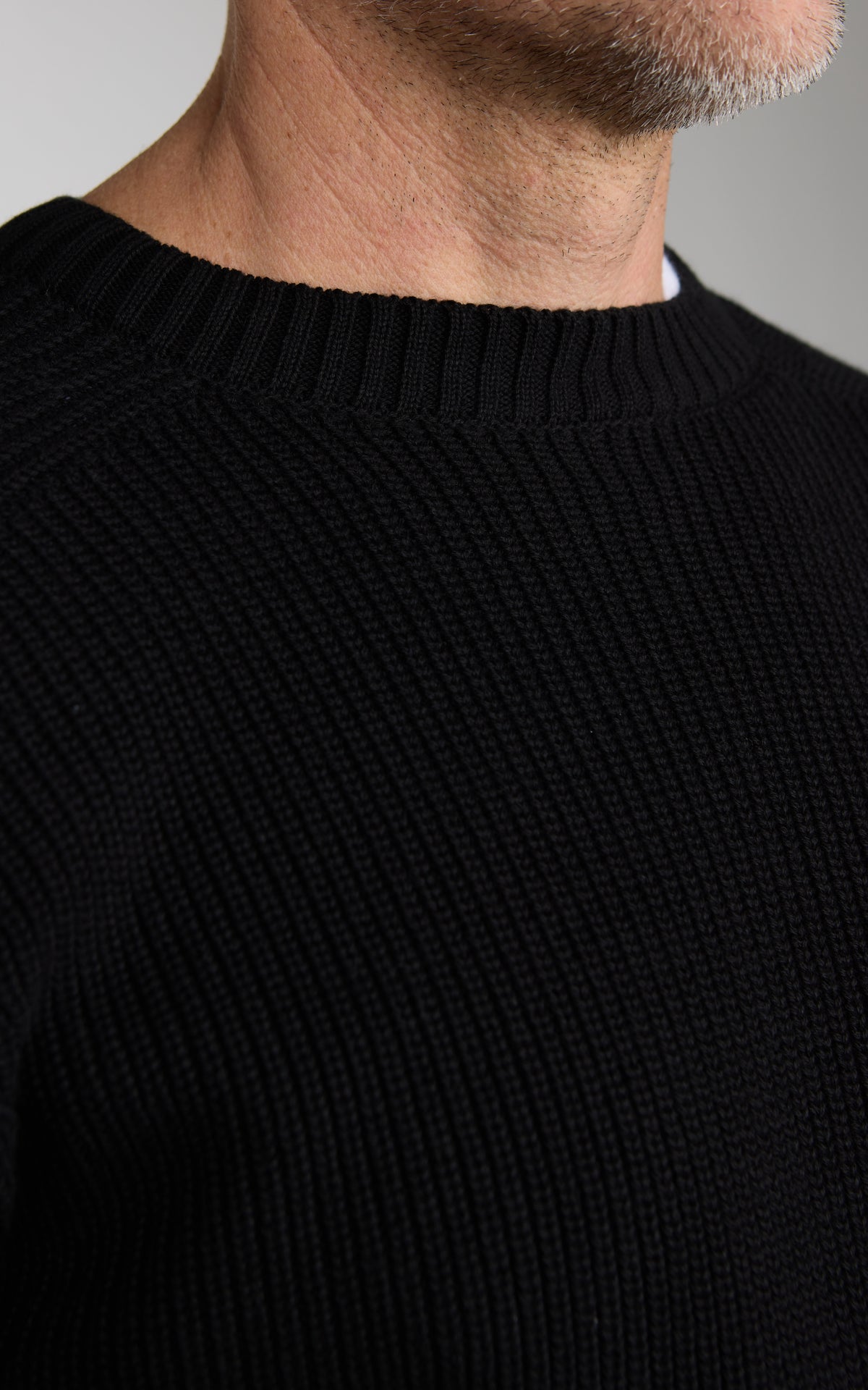 3sixteen Cotton Crewneck Sweater Black