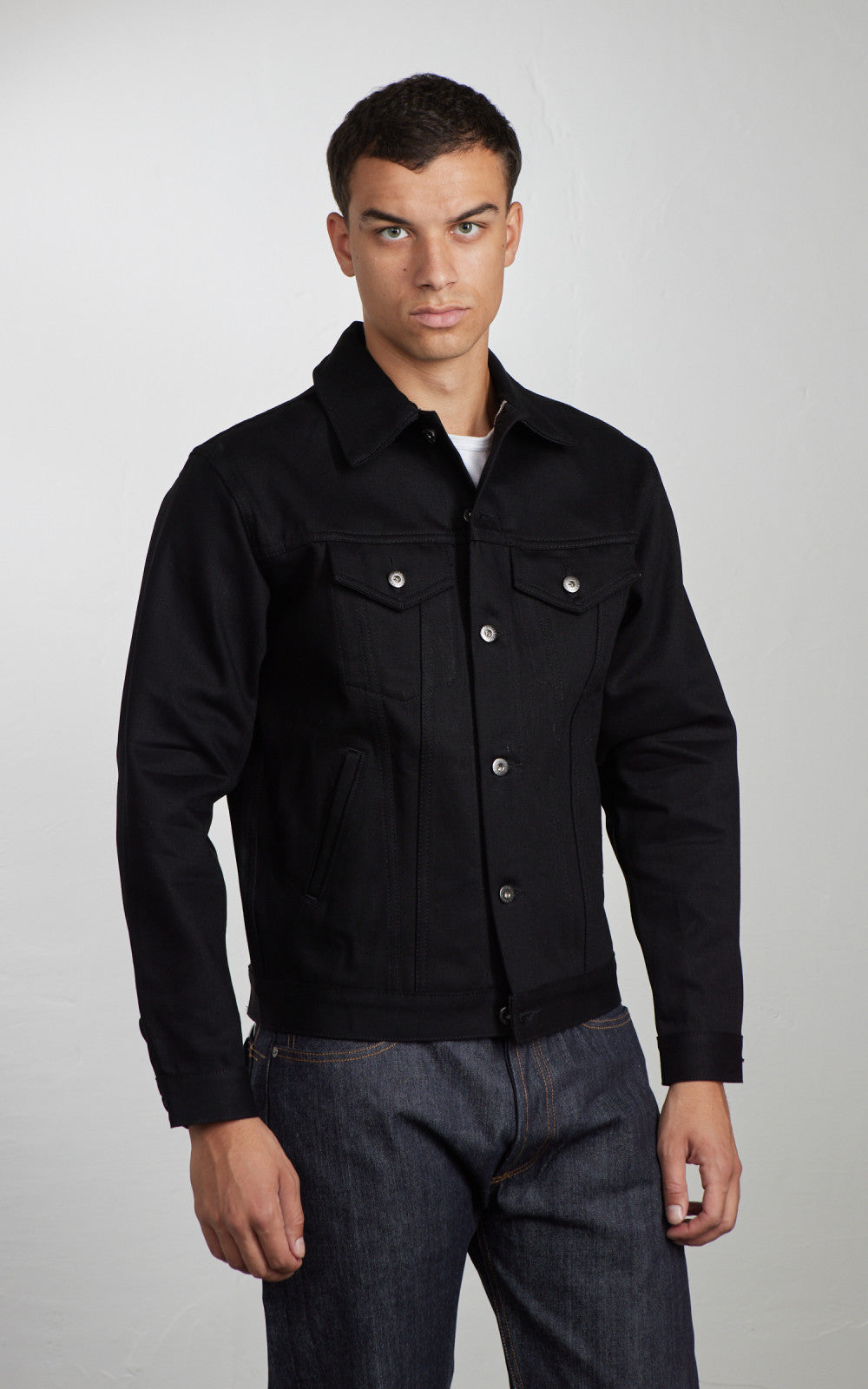 3sixteen Type 3S Denim Jacket Selvedge Double Black 14.5oz