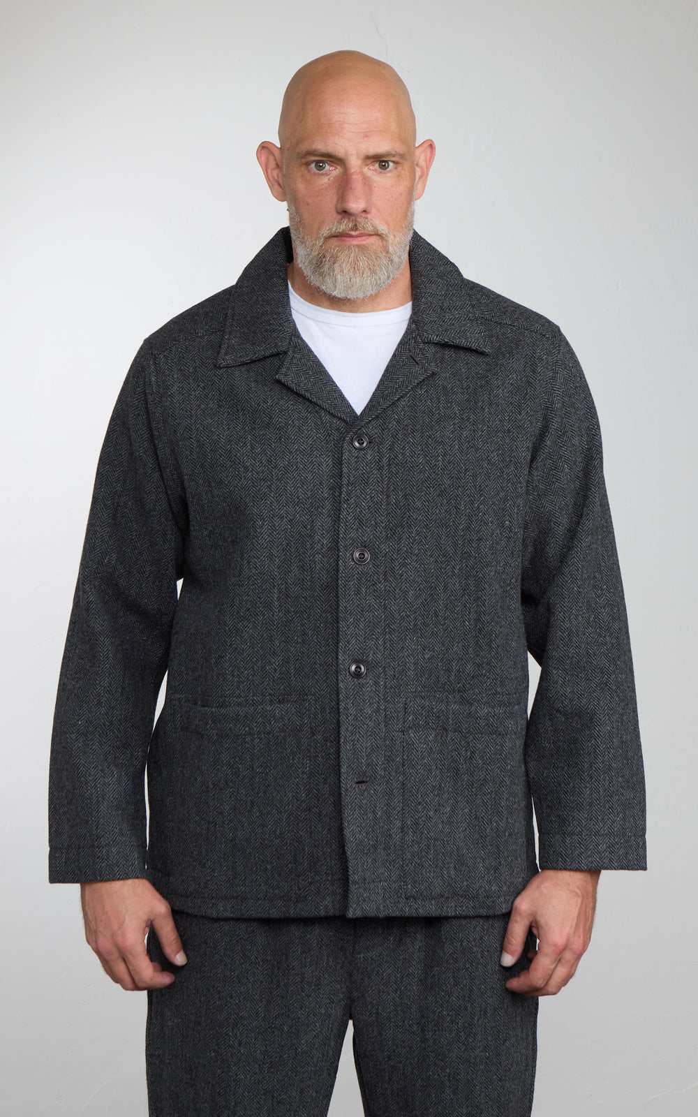3sixteen Easy Jacket Tweed Black