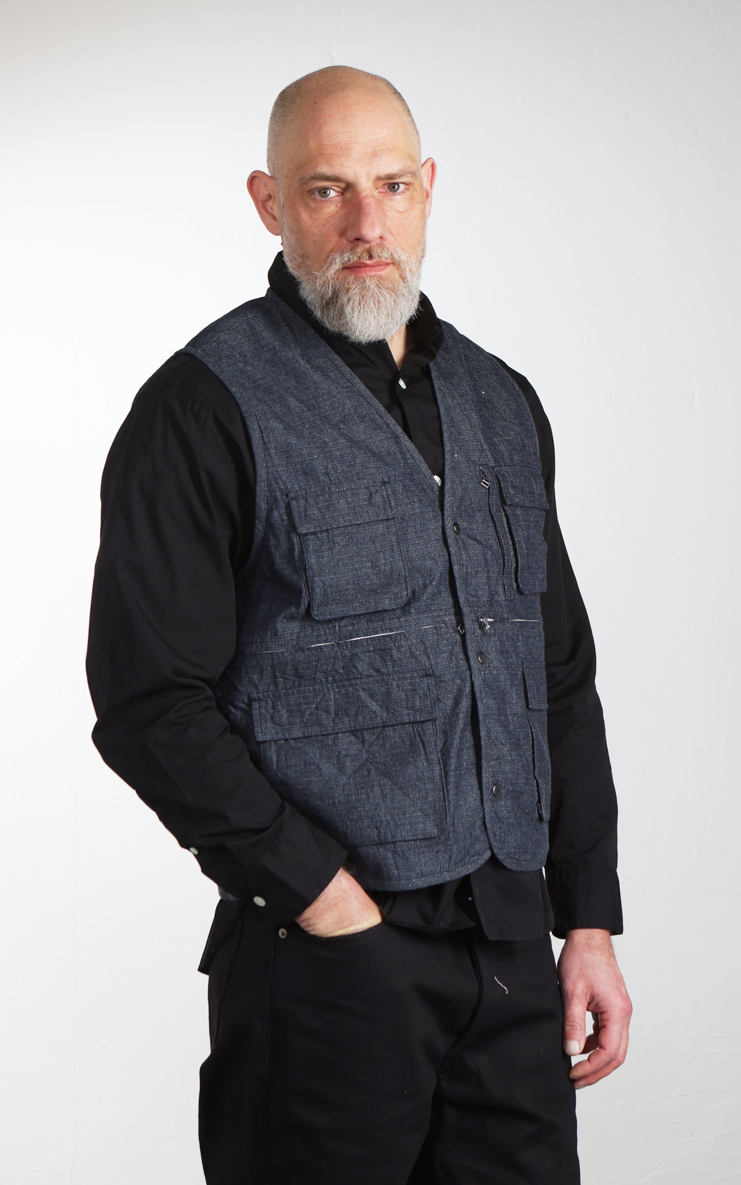3sixteen Field Vest Ripstop Indigo