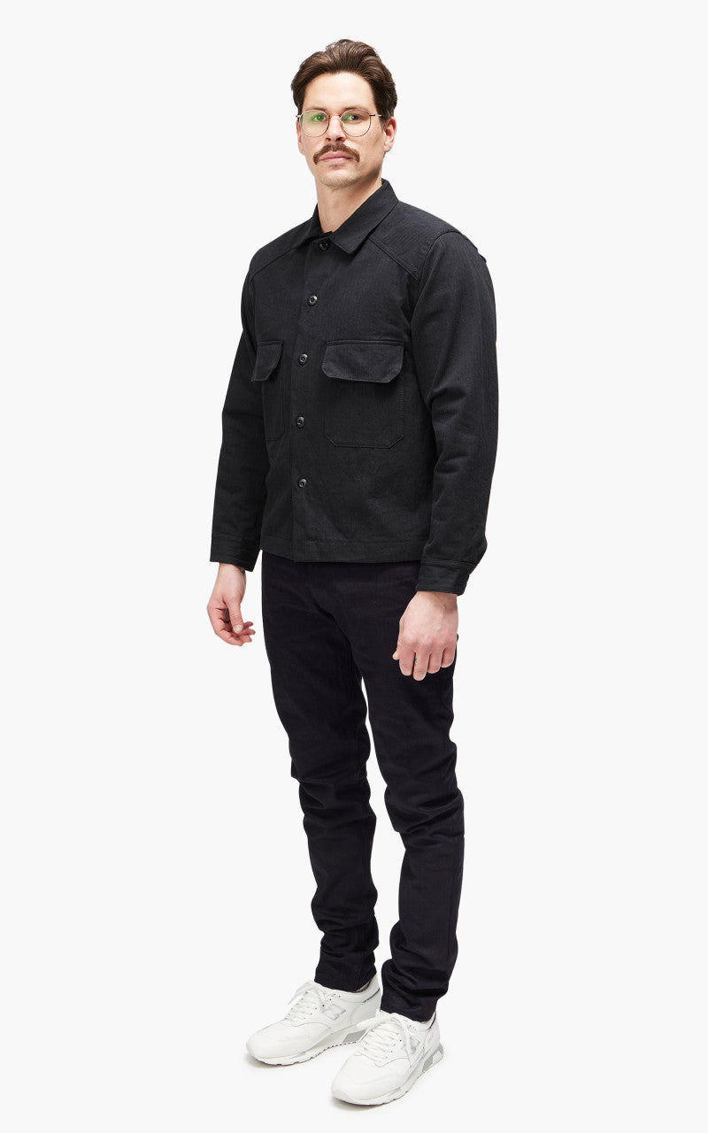 3sixteen Officer Shirt HBT Washed Black