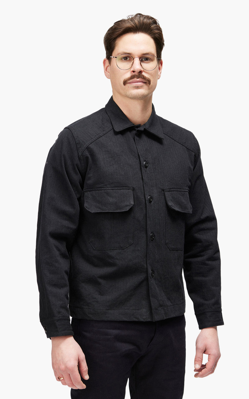 3sixteen Officer Shirt HBT Washed Black