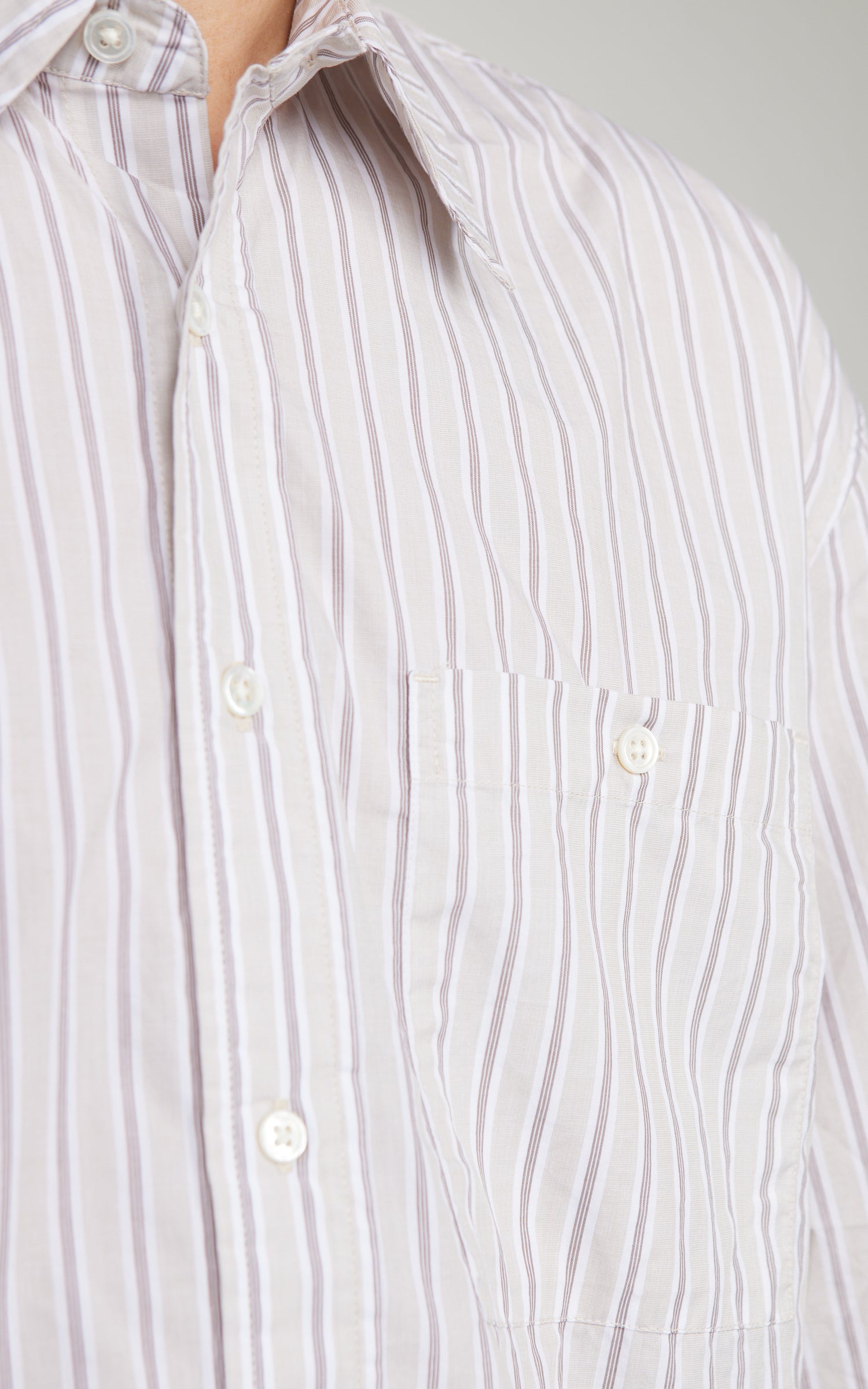 3sixteen Short Sleeve Commuter Shirt Tan Striped