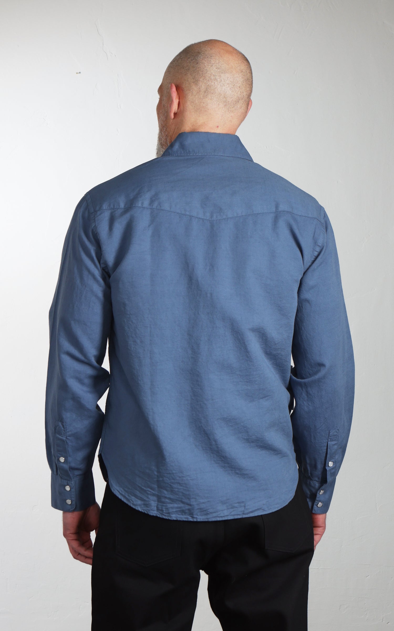 3sixteen Snap Western Shirt Garment Dye Slate