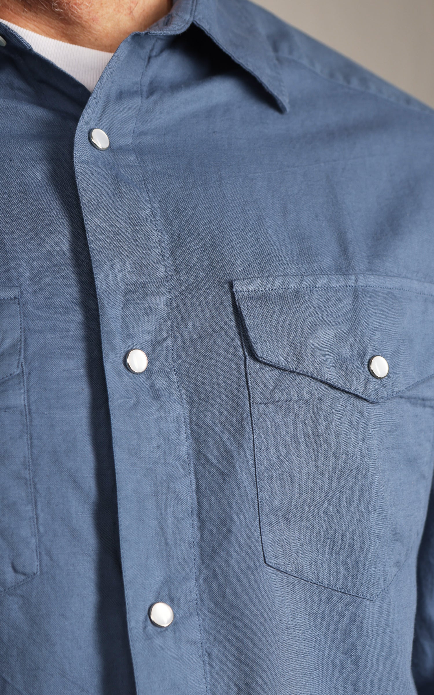 3sixteen Snap Western Shirt Garment Dye Slate