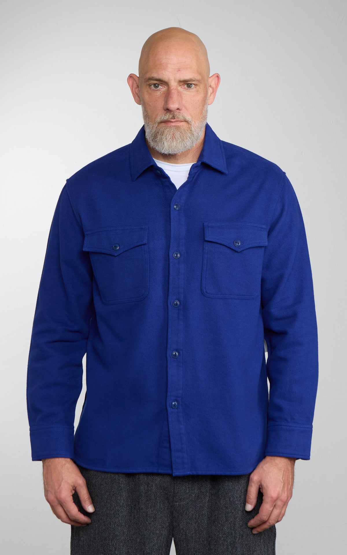 3sixteen USN Overshirt Flannel Cobalt