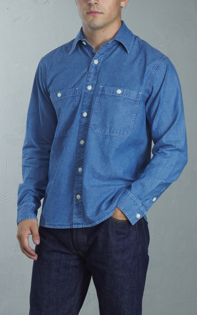 3sixteen Utility Shirt Chambray Indigo