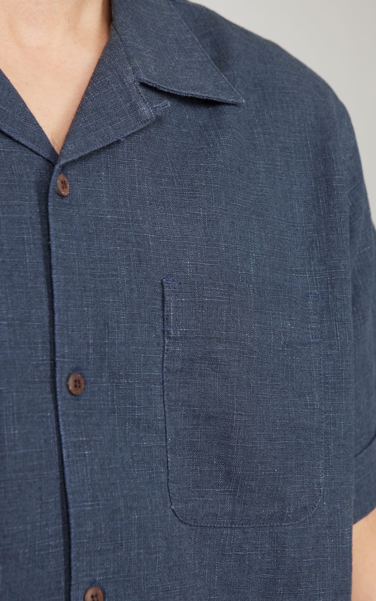 3sixteen Vacation Shirt Blue Linen