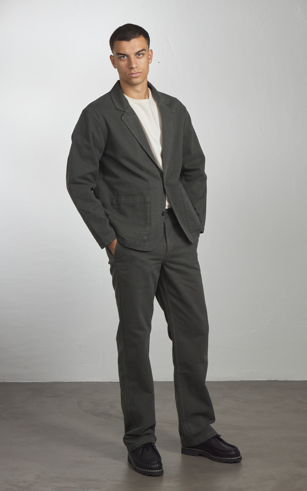 3sixteen Work Blazer Twill Ivy Green