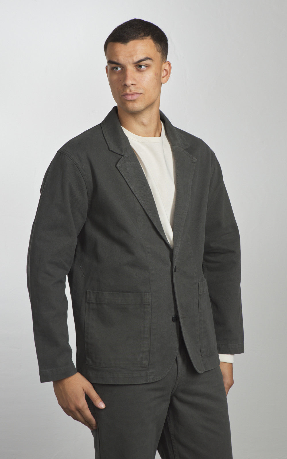 3sixteen Work Blazer Twill Ivy Green