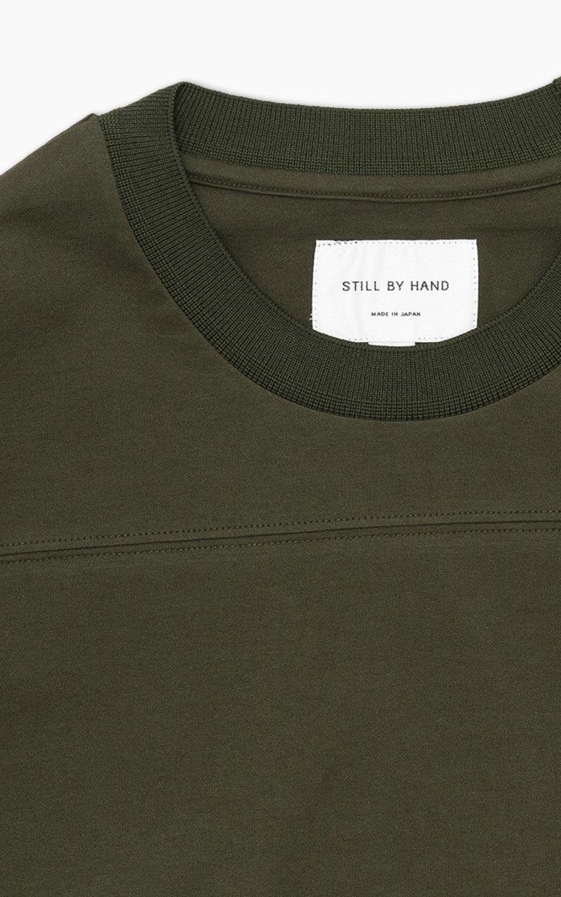 Still By Hand Knitted Rib Long Sleeve Olive