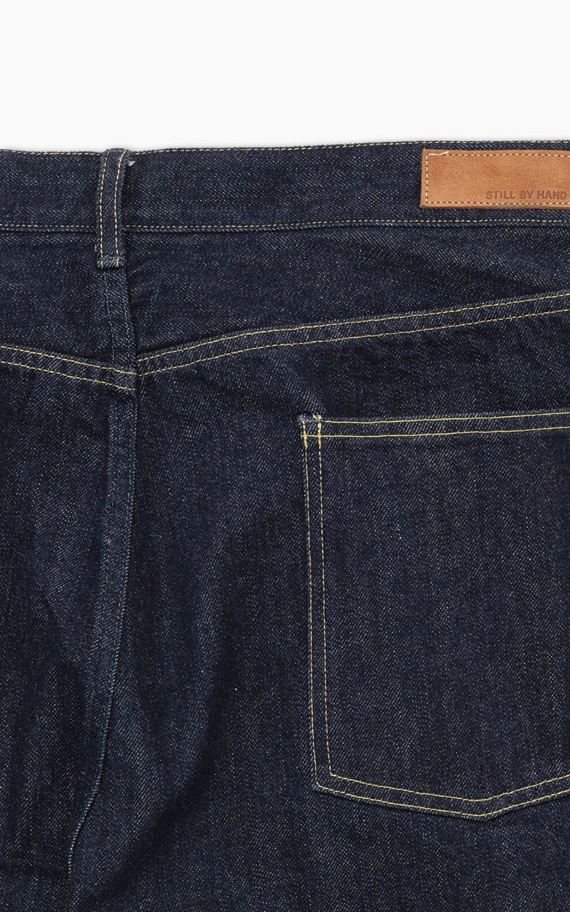 Still By Hand 5 Pocket Denim Pants Navy