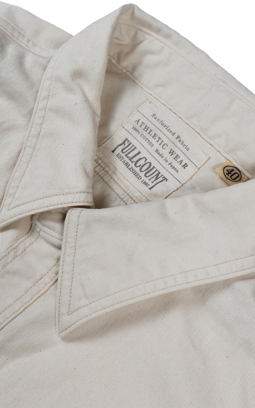 Fullcount 4087-2 Twill Work Shirt Ecru