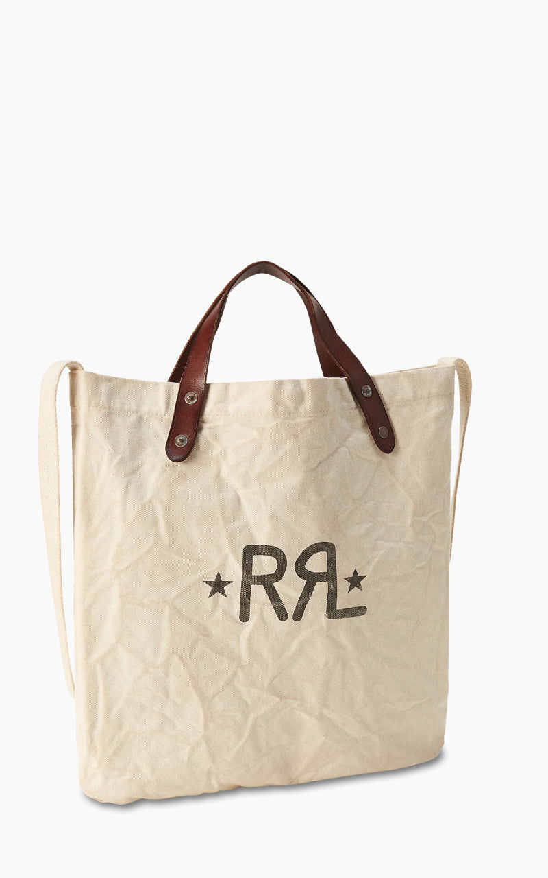 RRL Canvas Logo Market Tote Natural