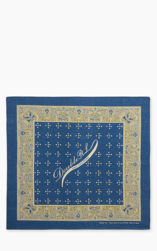 RRL Logo Indigo Cotton Bandana