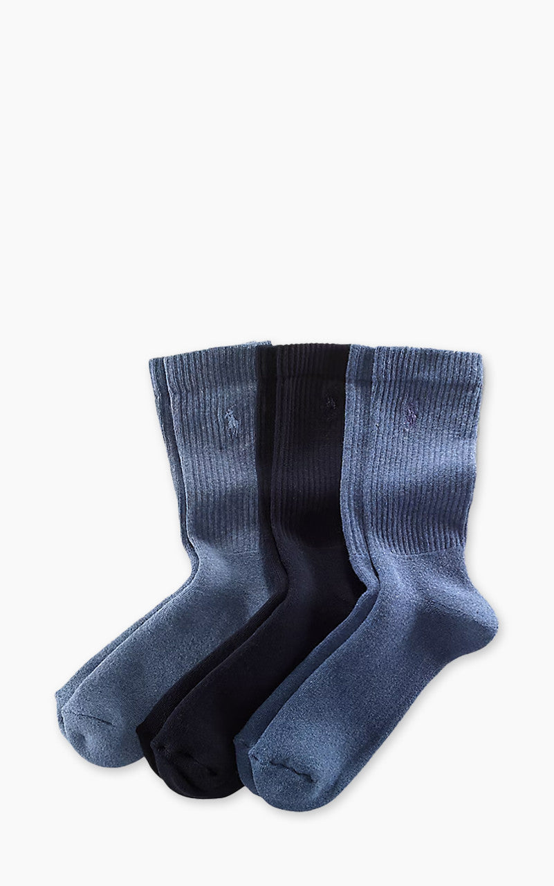 Polo Ralph Lauren Crew Sock 3-Pack Denim Assorted
