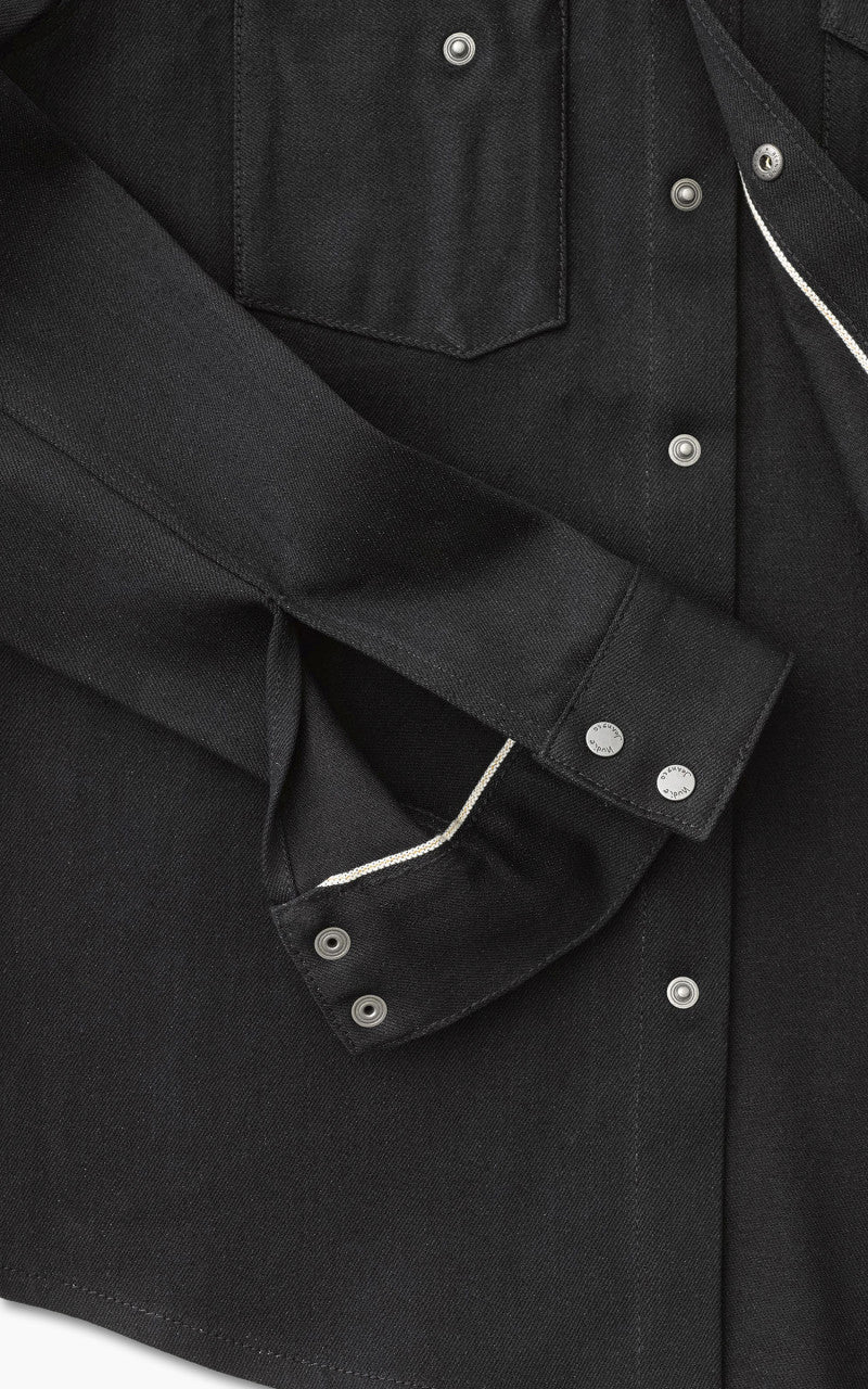 Nudie Jeans Jonas Denim Shirt Dry Black Selvage