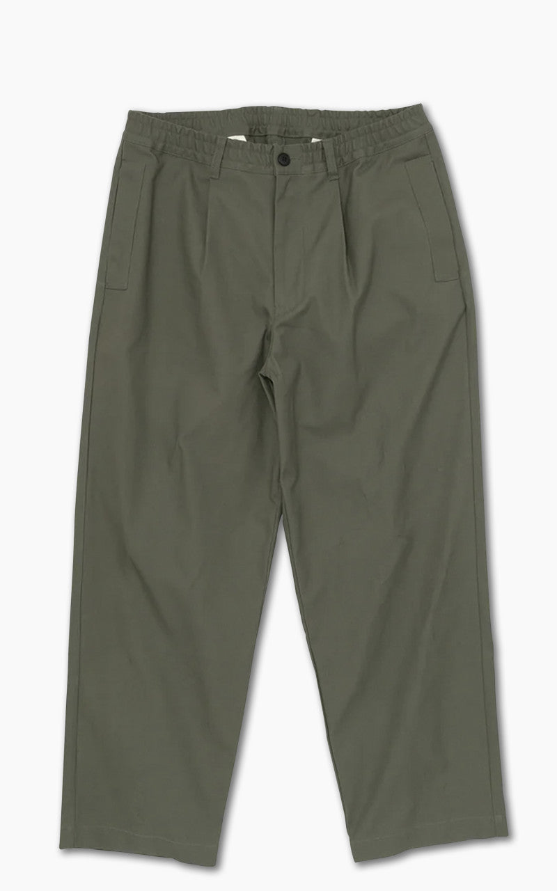 Still By Hand Welt Side Pocket Pants Olive