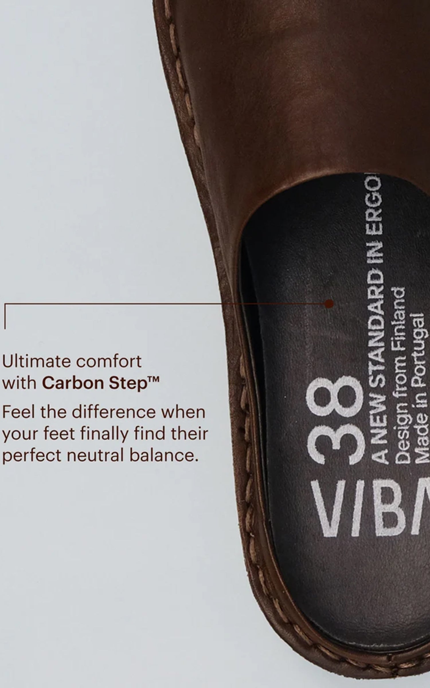 VIBAe ROMA Leather Cocoa Brown