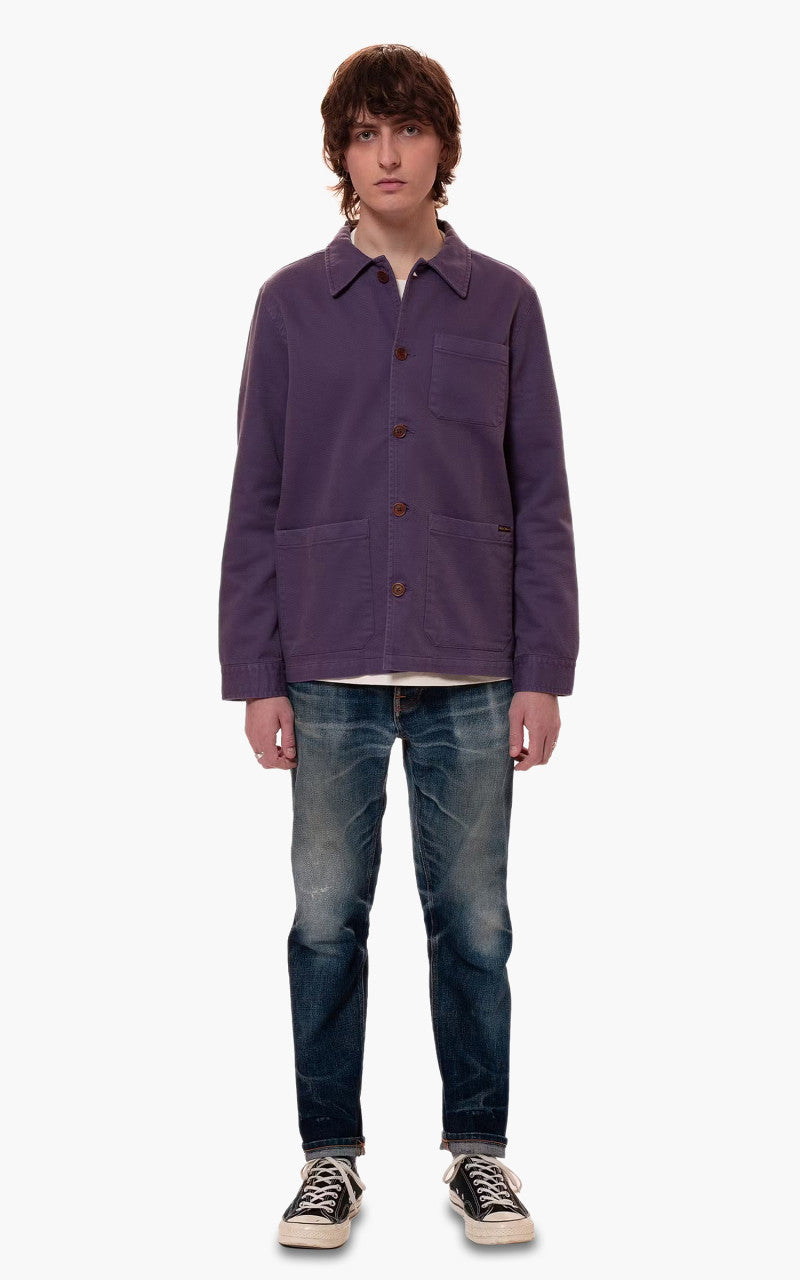 Nudie Jeans Barney Worker Jacket Lilac
