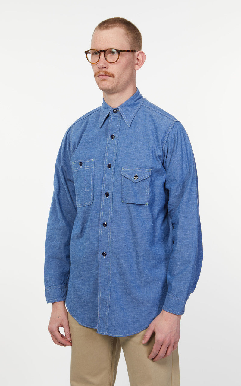 Anatomica Big Yank 1935 Shirt Blue