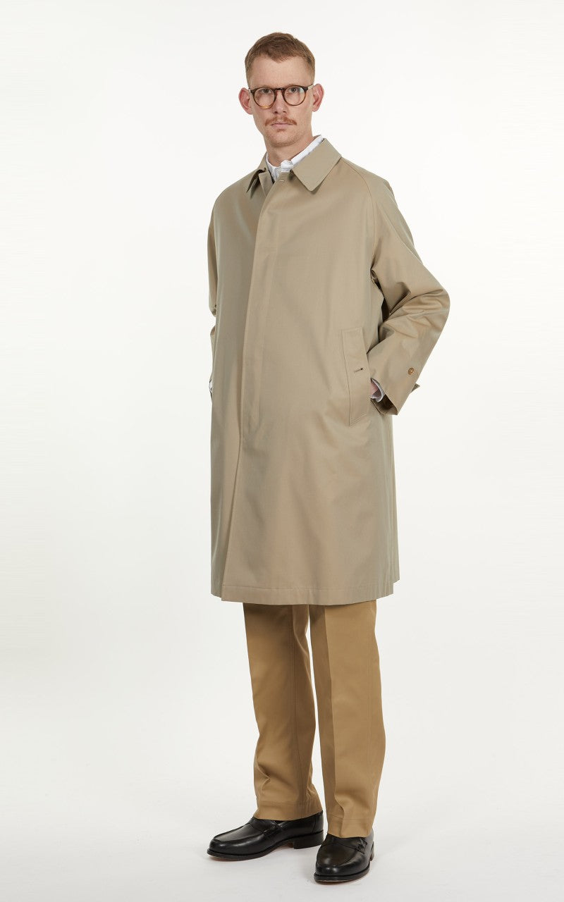 Anatomica Single Raglan I Coat Gabardine Beige