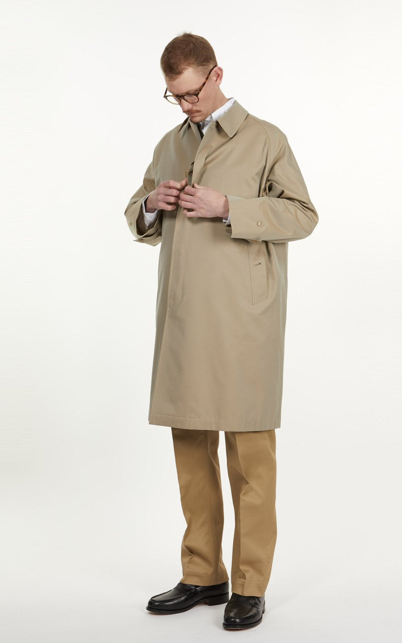 Anatomica Single Raglan I Coat Gabardine Beige