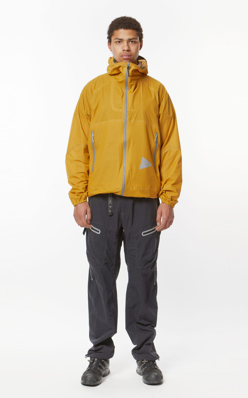 and wander 3L UL Rain Jacket Yellow