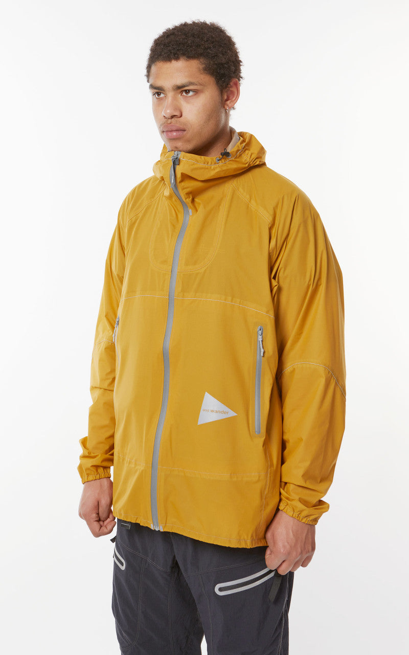 and wander 3L UL Rain Jacket Yellow