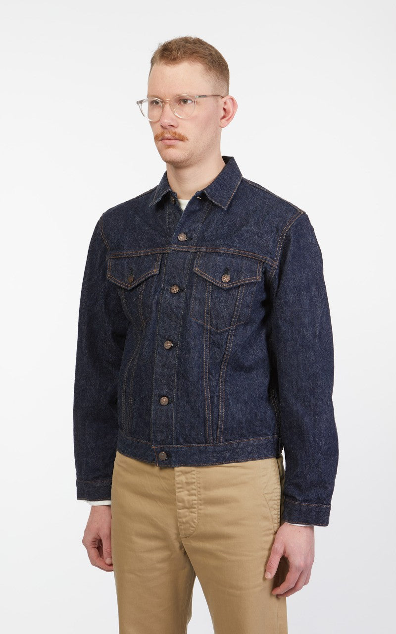 OrSlow 60s Type 3 Denim Jacket One Wash Indigo