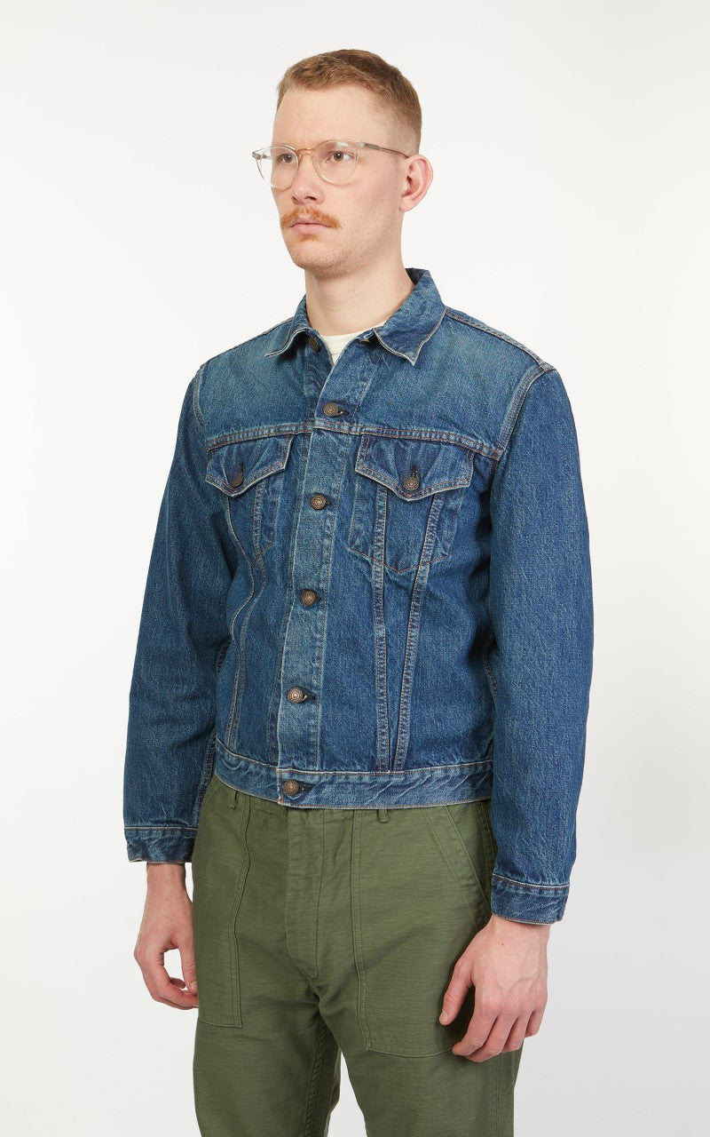 OrSlow 60s Type 3 Denim Jacket Used Indigo