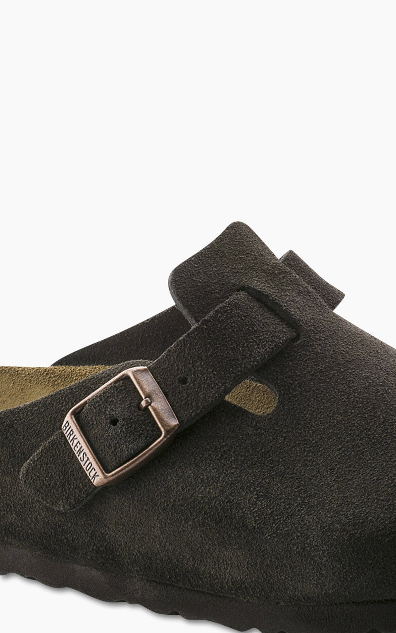 Birkenstock Boston Soft Footbed Suede Mocca