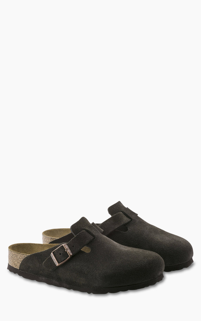 Birkenstock Boston Soft Footbed Suede Mocca
