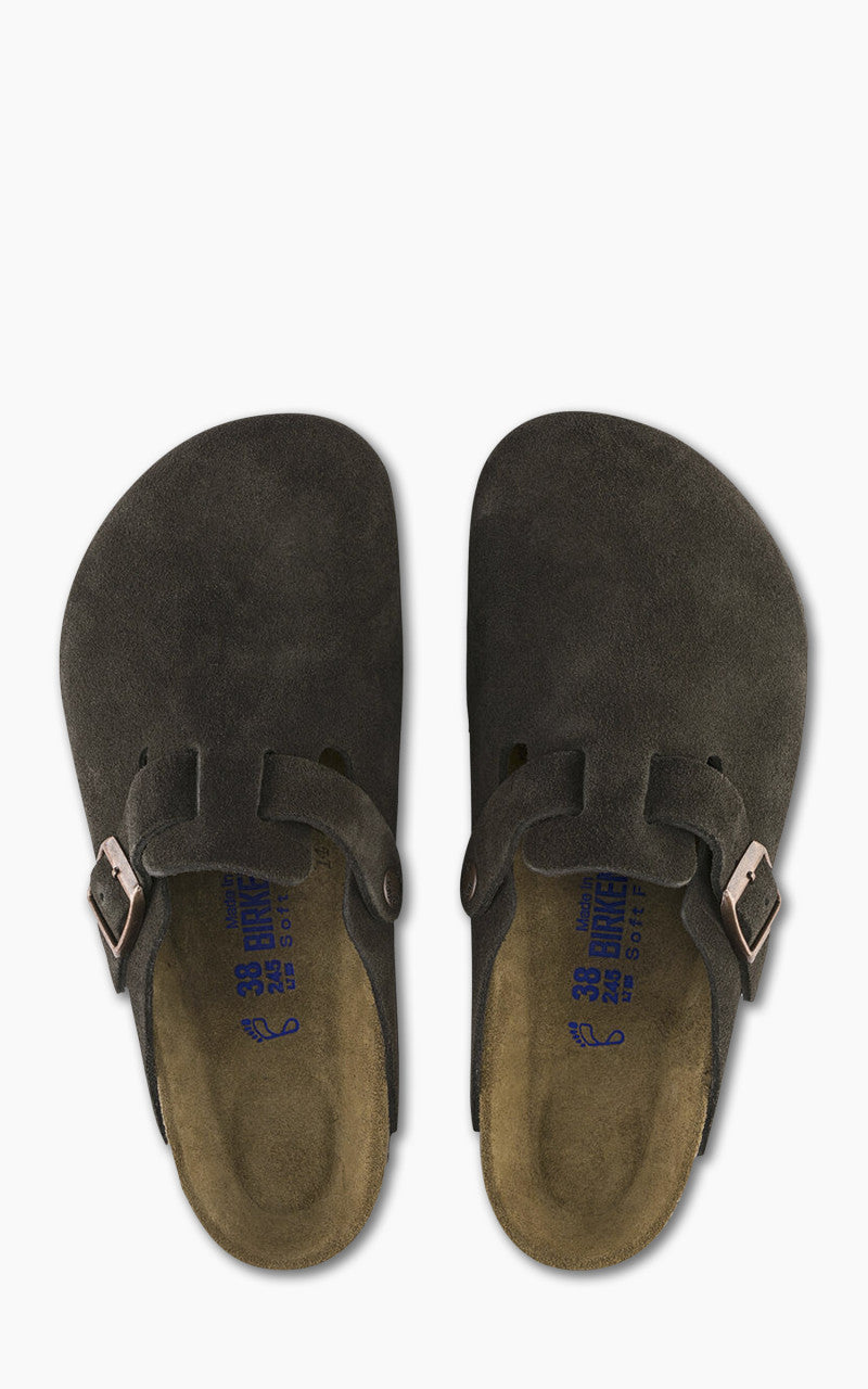 Birkenstock Boston Soft Footbed Suede Mocca