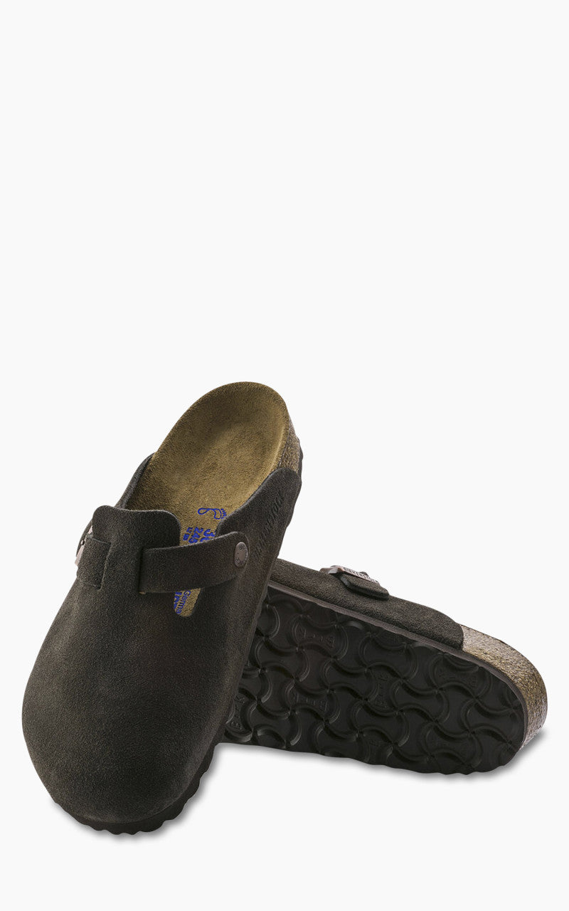 Birkenstock Boston Soft Footbed Suede Mocca