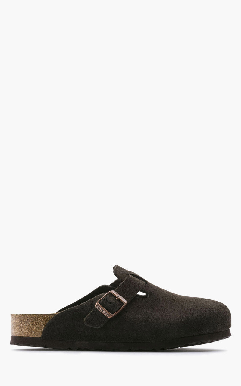 Birkenstock Boston Soft Footbed Suede Black