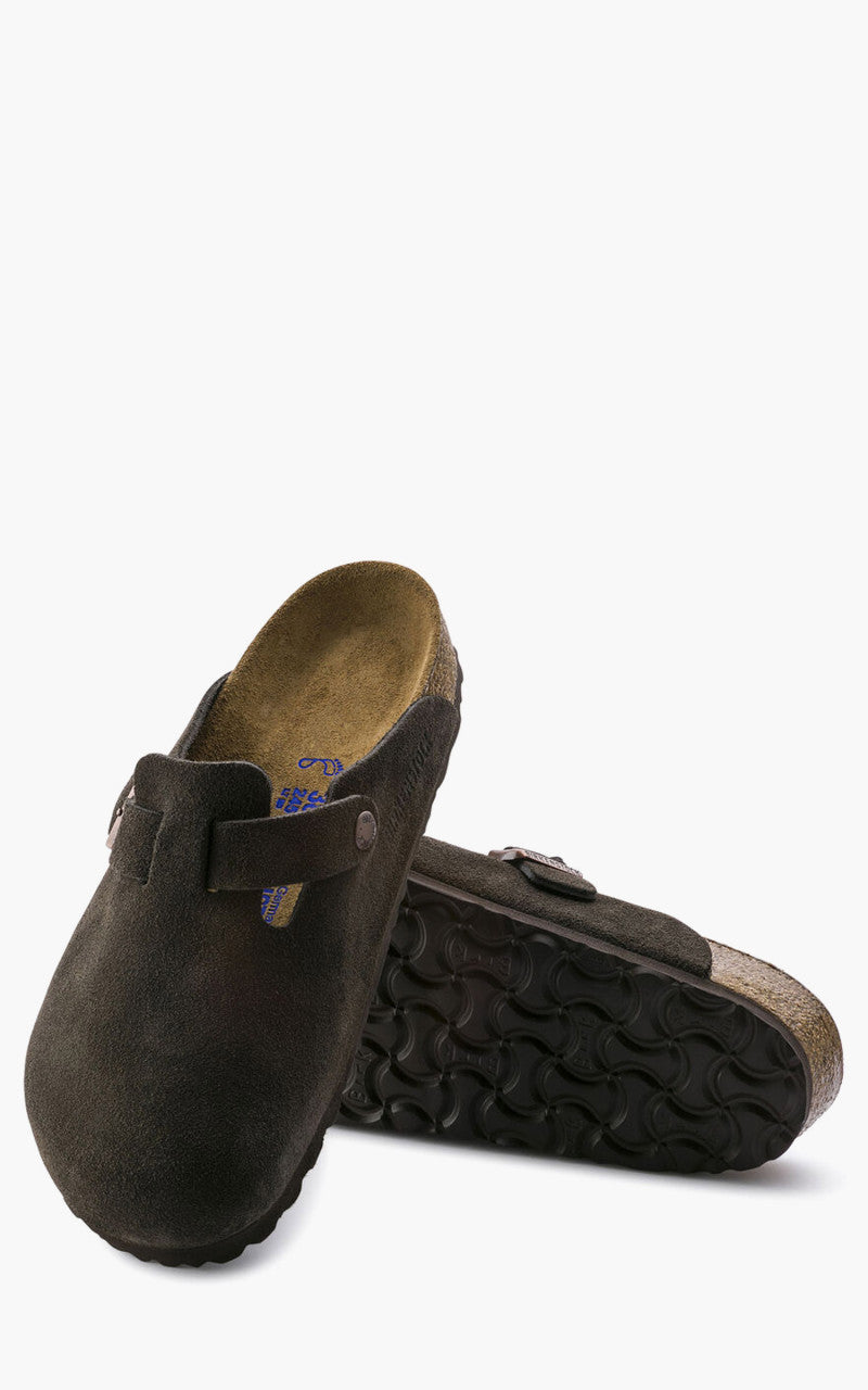 Birkenstock Boston Soft Footbed Suede Black