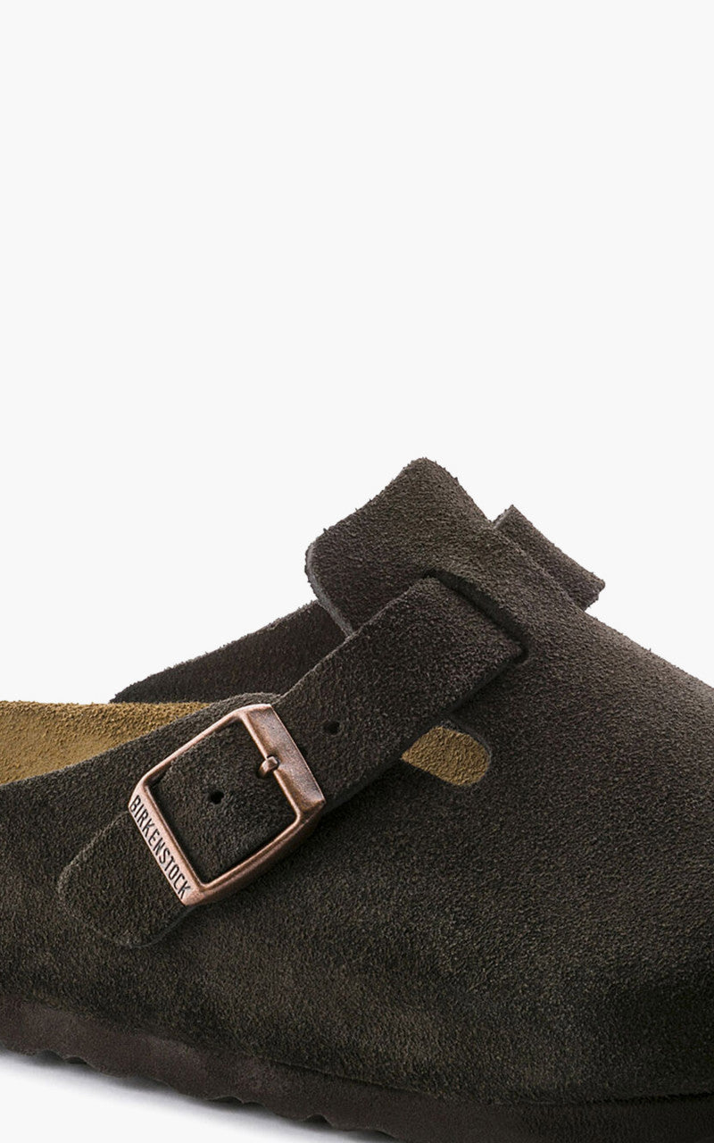 Birkenstock Boston Soft Footbed Suede Black