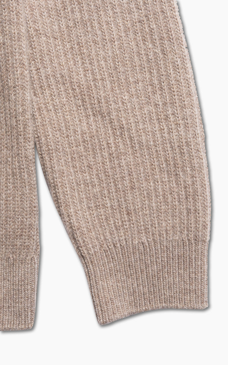 Nudie Jeans August Rib Wool Sweater Oat