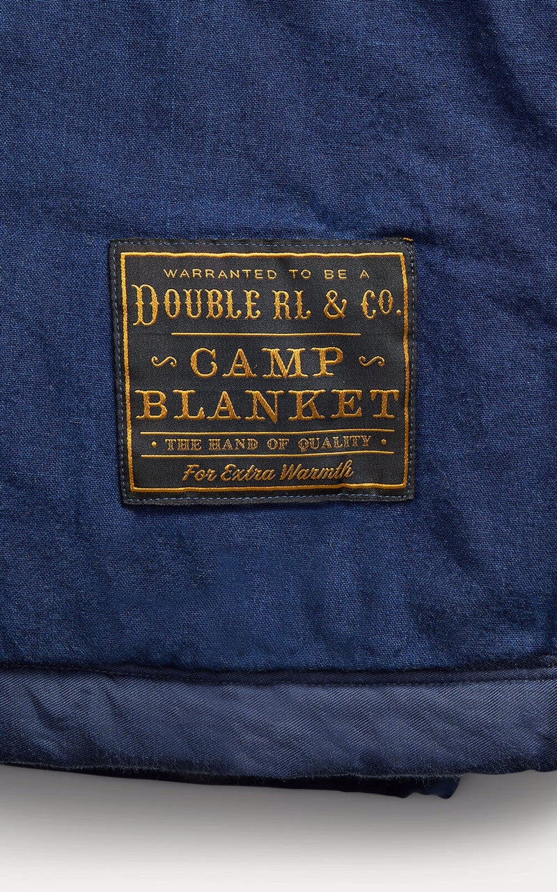 RRL Hand-Embroidered Indigo Quilt Red/Brown/Blue Multi