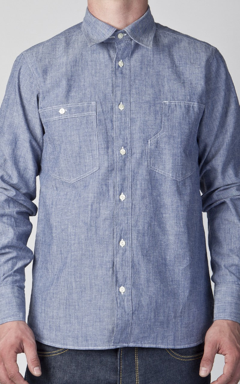 Pike Brothers 1937 Roamer Shirt Blue Chambray