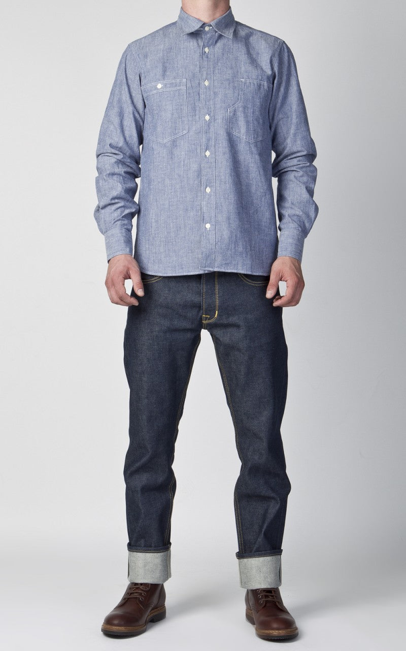 Pike Brothers 1937 Roamer Shirt Blue Chambray