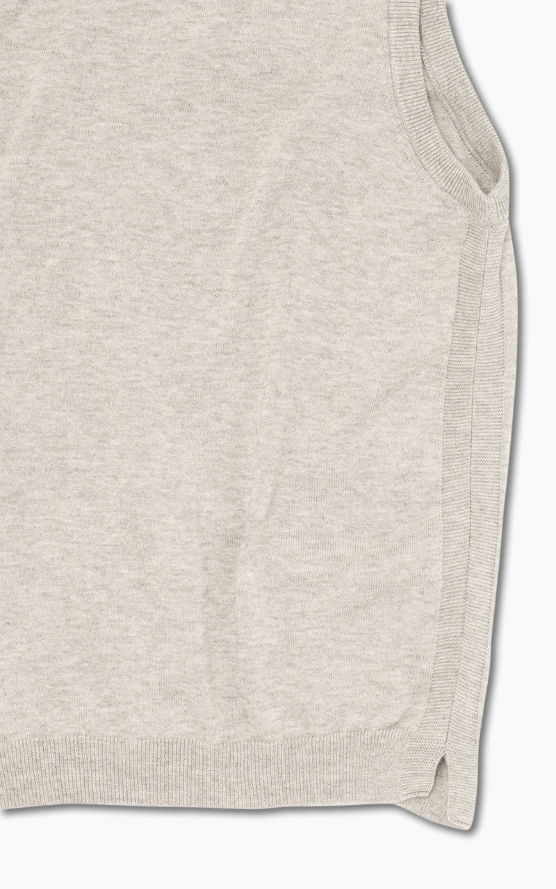 Still By Hand Yak Mix Cotton Vest Taupe