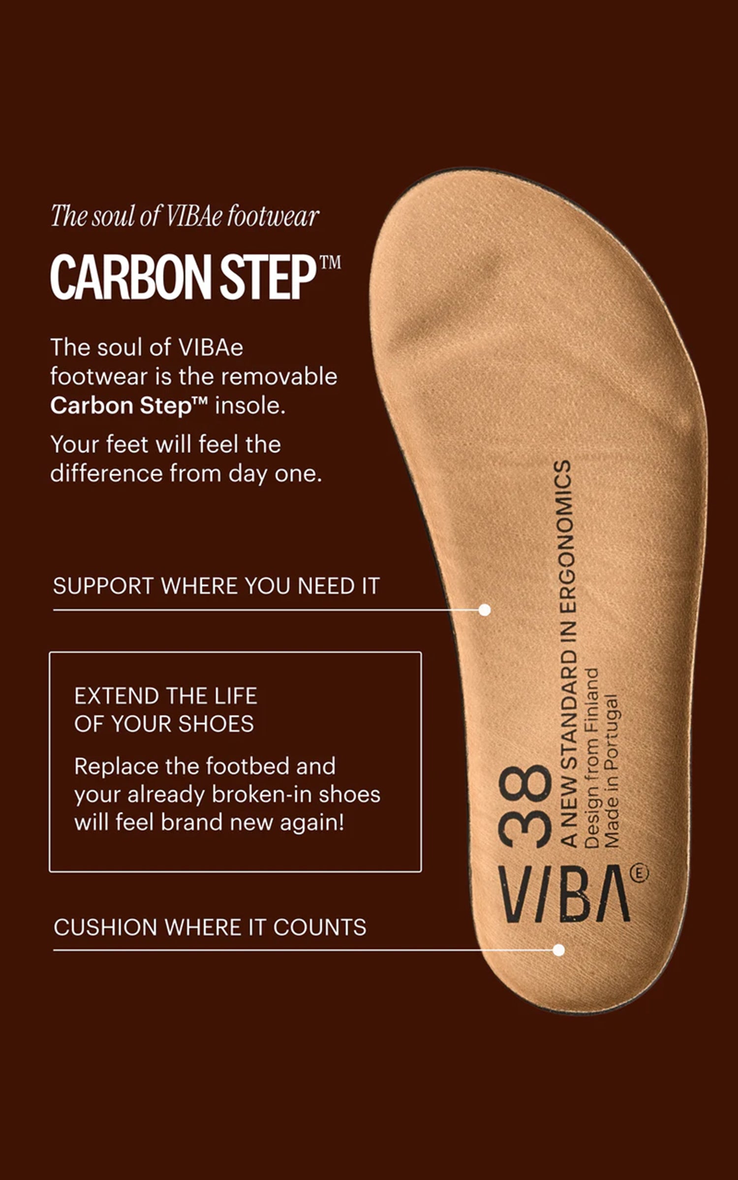 VIBAe ROMA Leather Cognac Brown