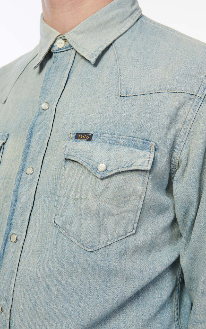 Polo Ralph Lauren Western Shirt Bailey Blue