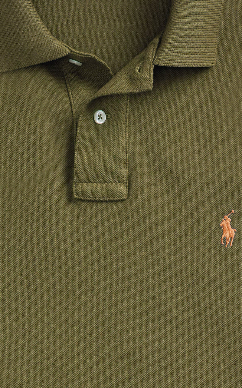 Polo Ralph Lauren Mesh Polo Shirt Canopy Olive