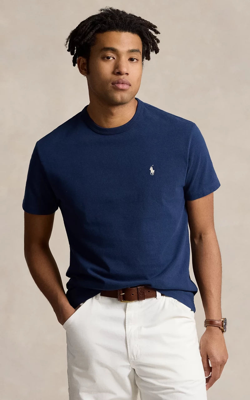 Polo Ralph Lauren Classic Fit Jersey Crewneck T-Shirt Cruise Navy