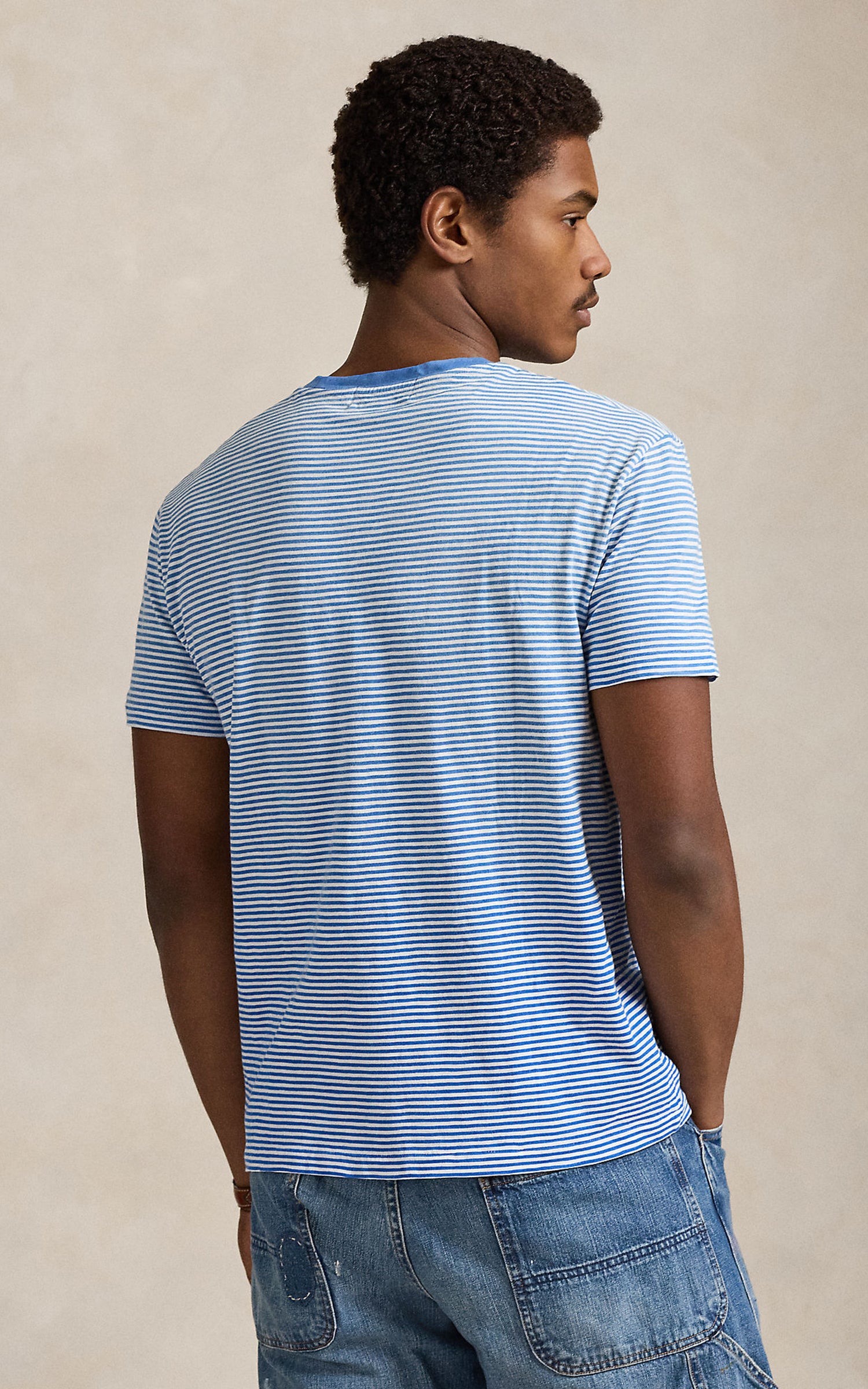 Polo Ralph Lauren Classic Fit Striped Jersey T-Shirt Dakota Blue Multi