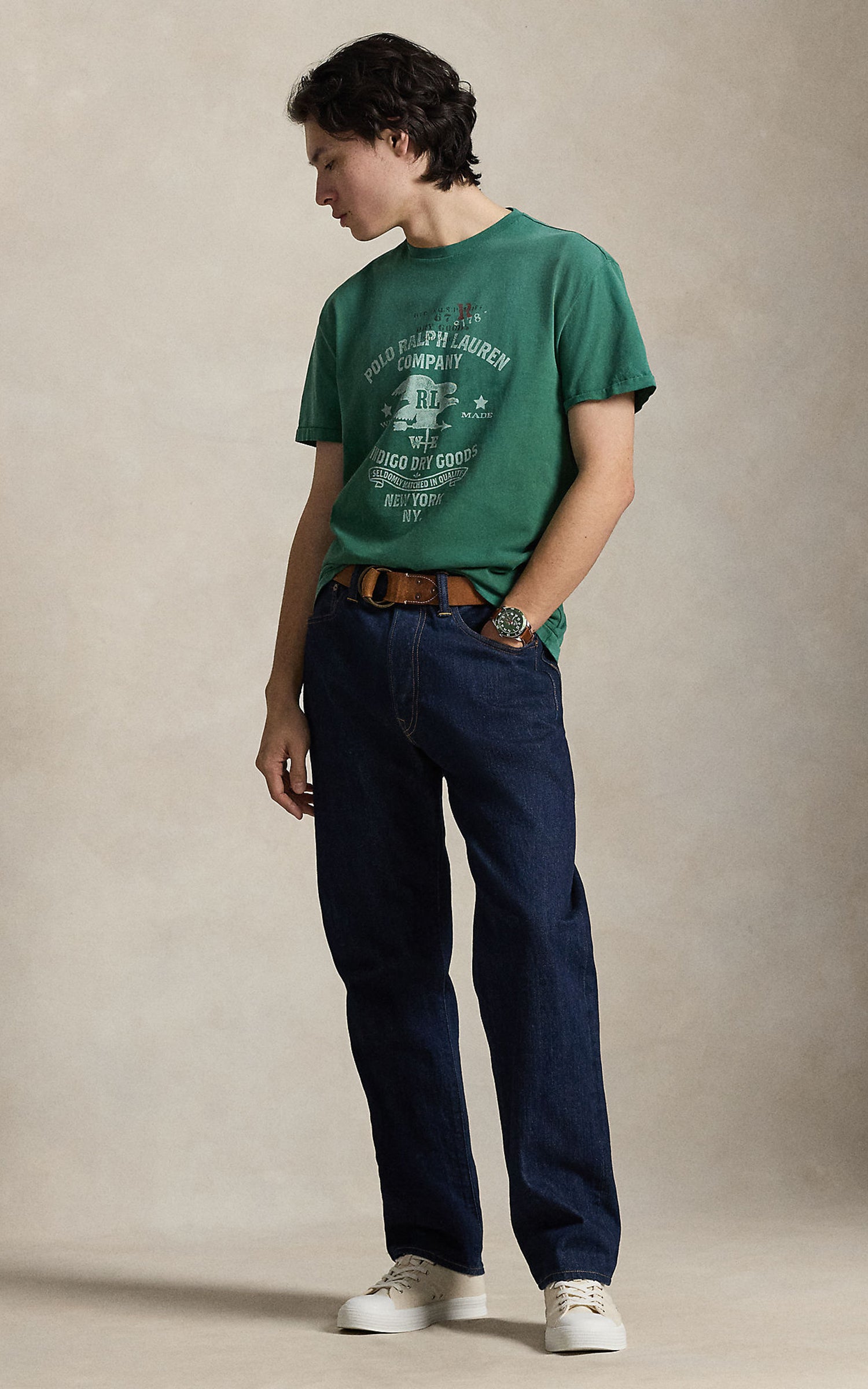 Polo Ralph Lauren Classic Fit Jersey Graphics T-Shirt Antique Green